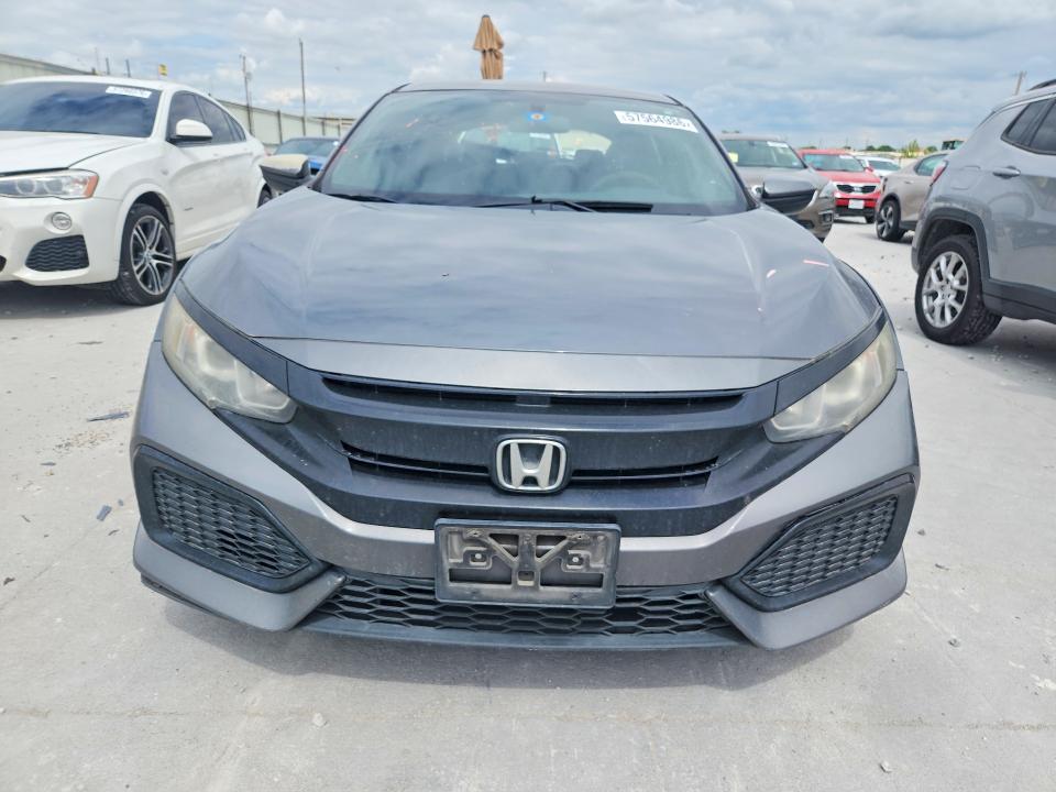 2017 Honda Civic VIN SHHFK7H20HU222861 COPART salvage auction — REAR END, Tx - Salvage Vehicle Title, sold $175 on 2026-07-24 (photo 5)
