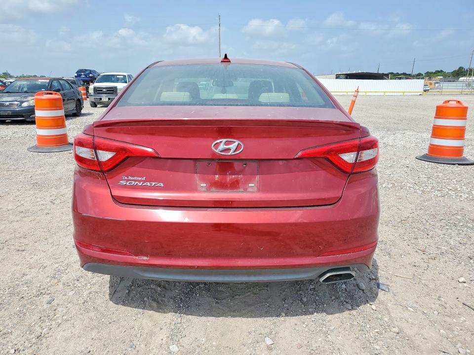 2015 Hyundai Sonata VIN 5NPE24AFXFH007625 COPART salvage auction — MINOR DENT/SCRATCHES, Tx - Salvage Vehicle Title, sold $1,050 on 2026-07-09 (photo 6)