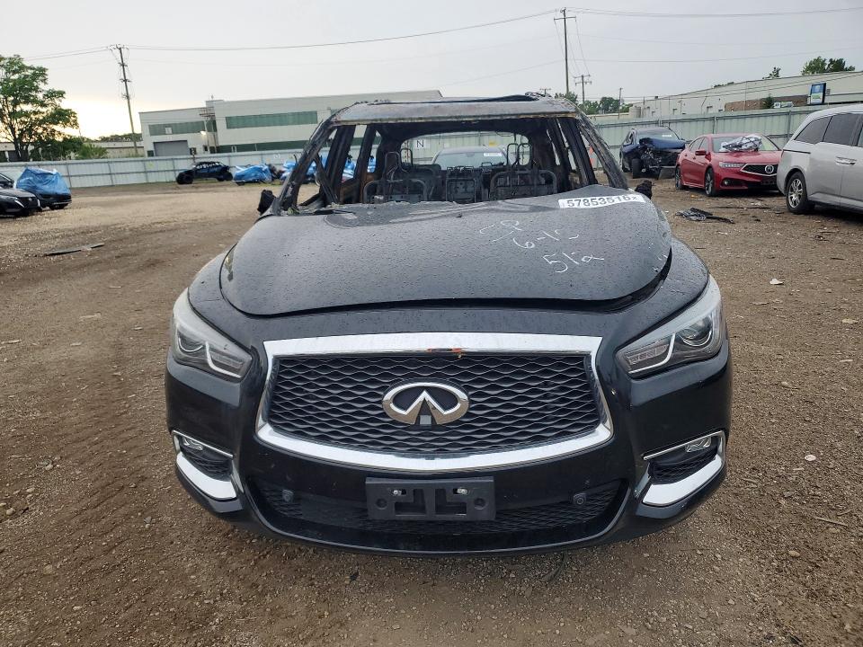 2018 Infiniti Qx60 VIN 5N1DL0MM8JC520755 COPART salvage auction — INTERIOR BURN, IL - JUNKING CERT OF A VEHICLE, sold $250 on 2026-07-24 (photo 5)