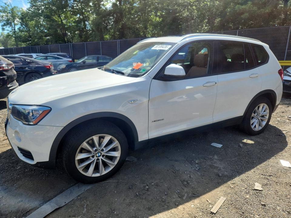 2017 BMW X3 VIN 5UXWX9C3XH0W73940 COPART salvage auction — ROOF, Md - Cert Of Salvage > 75% Damage, sold $5,700 on 2026-07-31 (photo 1)