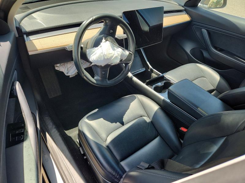 2018 Tesla Model 3 VIN 5YJ3E1EA3JF052750 COPART salvage auction — FRONT END, Ca - Salvage Certificate, sold $3,350 on 2026-07-02 (photo 8)