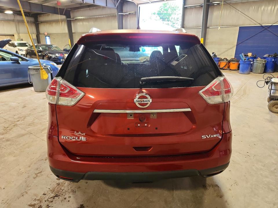 2016 Nissan Rogue VIN KNMAT2MV3GP667854 COPART salvage auction — FRONT END, Pa - Certificate Of Salvage, sold $1,050 on 2026-07-15 (photo 6)