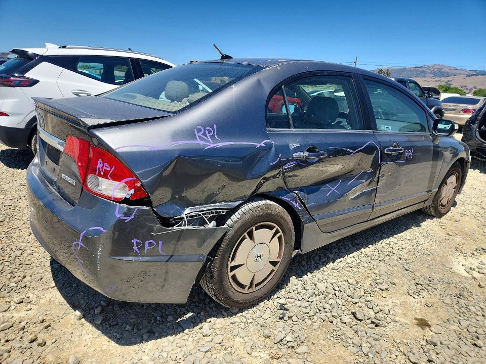 2009 Honda Civic hybrid VIN JHMFA36239S003413 COPART salvage auction — SIDE, Ca - Salvage Certificate, sold $500 on 2026-07-07 (photo 3)