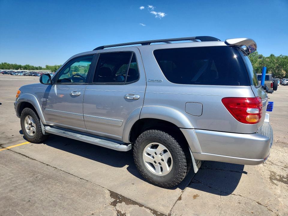 2001 Toyota Sequoia VIN 5TDBT48A11S023516 COPART salvage auction — UNDERCARRIAGE, Co - Salvage Title, sold $1,800 on 2026-07-27 (photo 2)