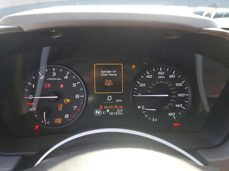 2024 Subaru VIN JF2GUABC7RH380079 COPART salvage auction — FRONT END, Ca - Salvage Certificate, sold $2,100 on 2026-07-09 (photo 9)