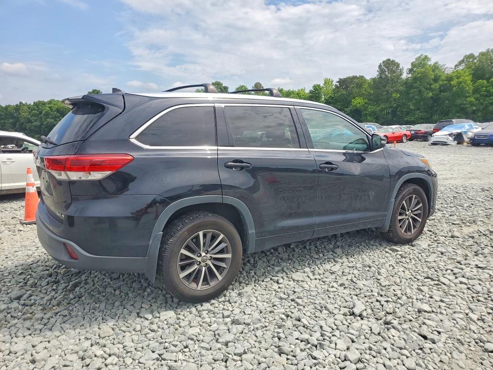 2017 Toyota Highlander VIN 5TDJZRFH1HS403845 COPART salvage auction — FRONT END, Nc - Salvage Certificate Of Title, sold $1,700 on 2026-07-15 (photo 3)