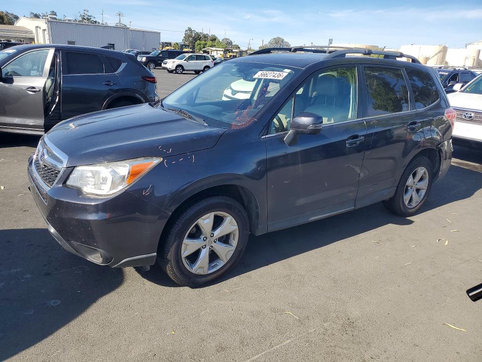 2014 Subaru Forester VIN JF2SJAPC3EH415948 COPART salvage auction — REAR END, Ca - Salvage Certificate, sold $2,200 on 2026-07-08 (photo 1)
