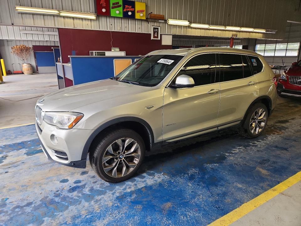 2016 BMW X3 VIN 5UXWX9C58G0D77186 COPART salvage auction — MECHANICAL, In - Certificate Of Title, sold $2,450 on 2026-07-06 (photo 1)