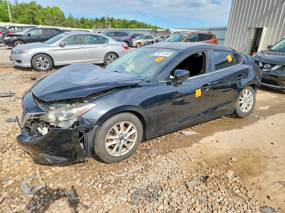 2014 Mazda 3 VIN JM1BM1V75E1161485 COPART salvage auction — FRONT END, Salvage Title, sold $375 on 2026-07-13 (photo 1)