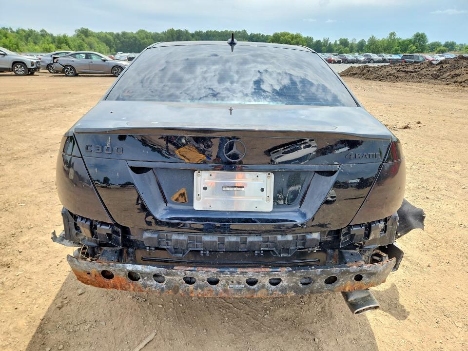 2013 Mercedes-benz C class VIN WDDGF8AB3DG098486 COPART salvage auction — ALL OVER, Oh - Cert Of Title-Salvage, sold $825 on 2026-07-09 (photo 6)