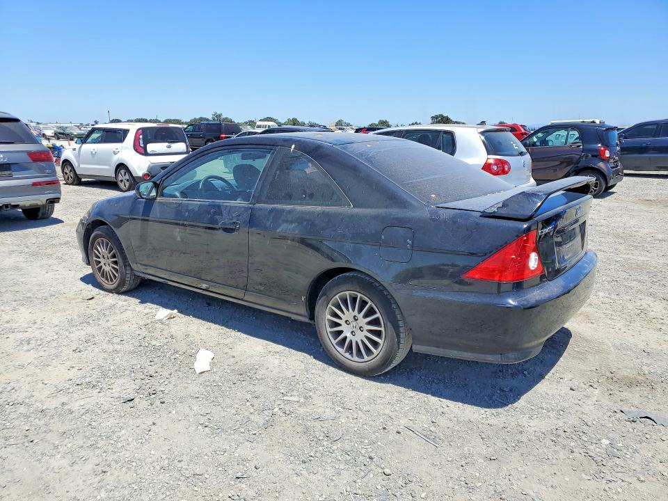 2005 Honda Civic VIN 1HGEM22945L030143 COPART salvage auction — VANDALISM, Ca - Salvage Certificate, sold $400 on 2026-07-09 (photo 2)