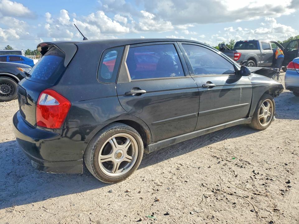 2005 Kia Spectra VIN KNAFE161255071421 COPART salvage auction — FRONT END, TX - NONREPAIRABLE TITLE, sold $250 on 2026-07-06 (photo 3)