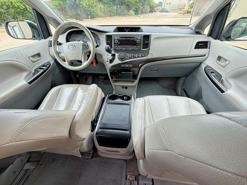 2014 Toyota Sienna VIN 5TDKK3DC8ES511162 COPART salvage auction — MINOR DENT/SCRATCHES, Tx - Certificate Of Title (P), sold $2,300 on 2026-07-02 (photo 9)