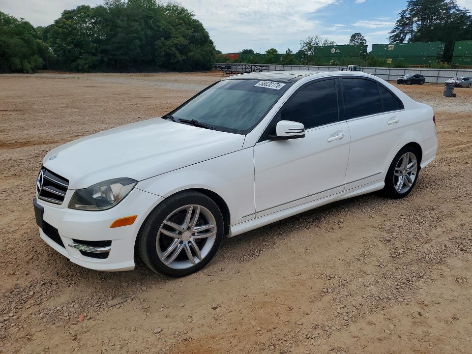 2014 Mercedes-benz C-klasse VIN WDDGF4HB7ER304056 COPART salvage auction — SIDE, Nc - Salvage Certificate Of Title, sold $1,700 on 2026-08-17 (photo 1)
