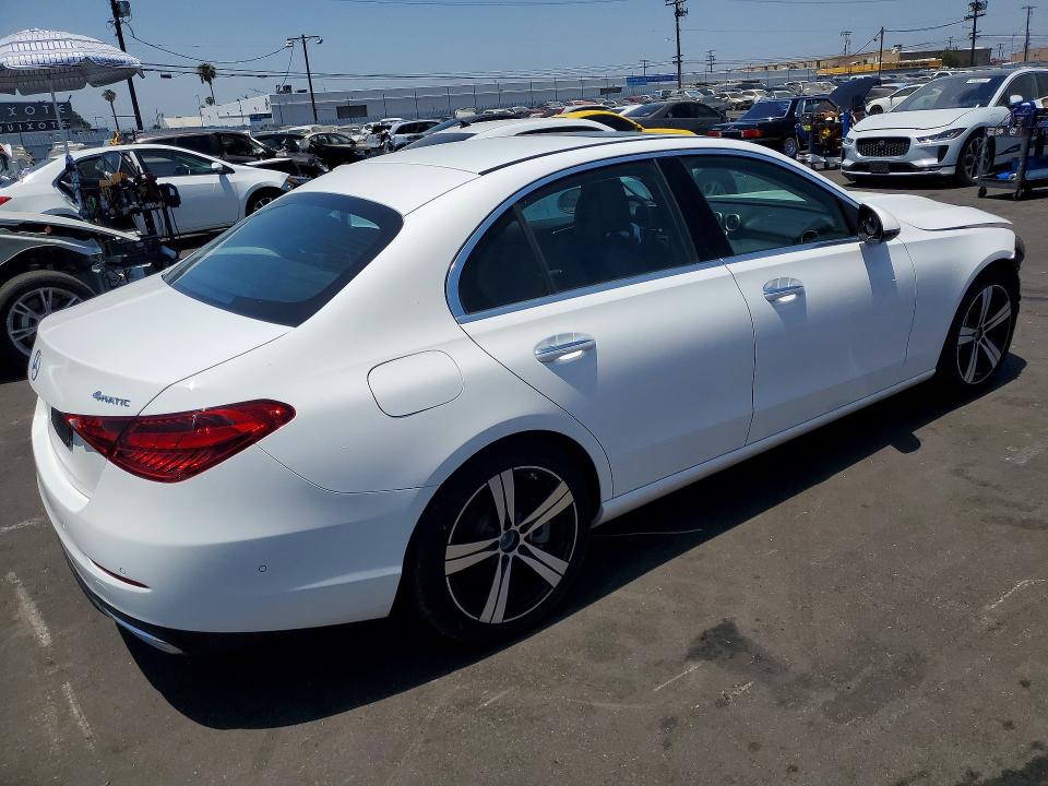 2025 Mercedes-benz C class VIN W1KAF4HBXSR258434 COPART salvage auction — FRONT END, CA - SALVAGE CERTIFICATE (P), sold $19,500 on 2026-07-27 (photo 3)