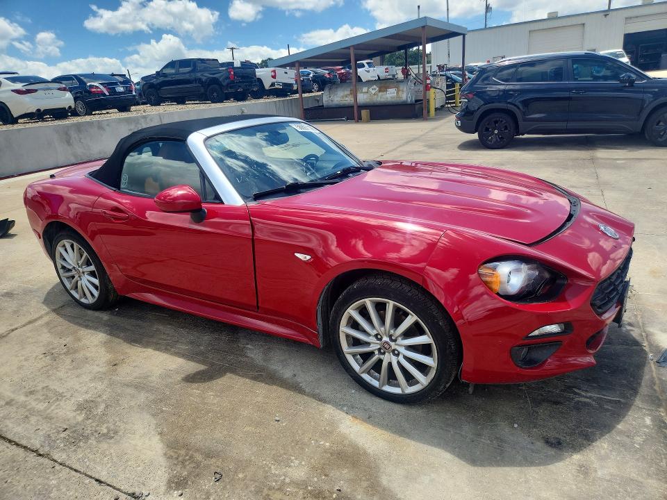 2018 Fiat 124 spider VIN JC1NFAEK3J0134441 COPART salvage auction — FRONT END, TX - SALVAGE VEHICLE TITLE (P), sold $175 on 2026-07-30 (photo 4)