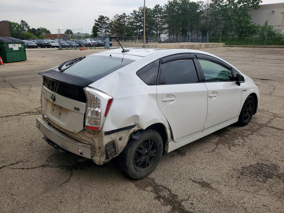 2011 Toyota Prius VIN JTDKN3DU9B0298544 COPART salvage auction — REAR END, Il - Certificate Of Title, sold $1,600 on 2026-07-27 (photo 3)