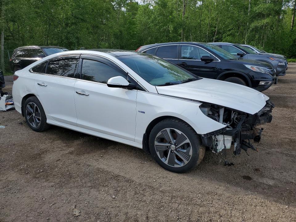 2018 Hyundai Sonata hybrid VIN KMHE34L36JA087422 COPART salvage auction — FRONT END, ON - PERMIT SALVAGE, sold $2,000 on 2026-07-16 (photo 4)