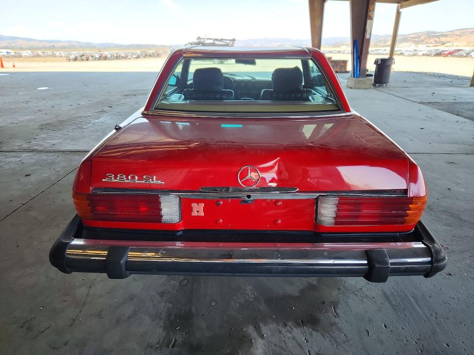 1982 Mercedes-benz 190 VIN WDBBA45A5CB015020 COPART salvage auction — REAR END, CA - SALVAGE CERTIFICATE, sold $2,900 on 2026-07-13 (photo 6)