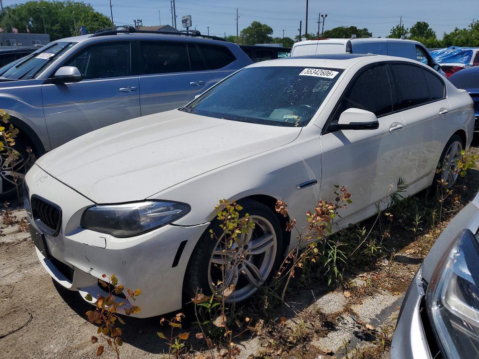 2016 BMW 5 series VIN WBA5B3C51GG253061 COPART salvage auction — FRONT END, IN - CERTIFICATE OF TITLE, sold $3,100 on 2026-07-13 (photo 1)