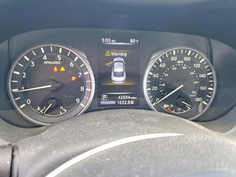 2018 Infiniti Q50 VIN JN1EV7AR7JM443367 COPART salvage auction — FRONT END, Ny - Mv-907A Salvage Certificate, sold $5,200 on 2026-07-02 (photo 9)