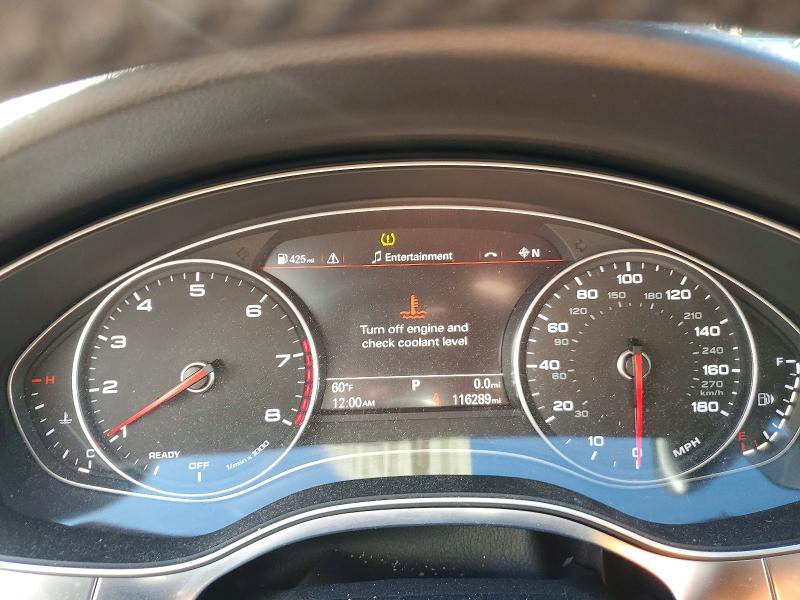 2017 Audi VIN WAUG8AFC1HN100795 COPART salvage auction — FRONT END, Nj - Cert Of Title-Salvage, sold $5,000 on 2026-07-13 (photo 9)