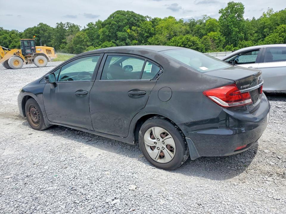 2013 Honda Civic VIN 19XFB2F56DE242470 COPART salvage auction — SIDE, FL - CERTIFICATE OF TITLE, sold $675 on 2026-07-02 (photo 2)