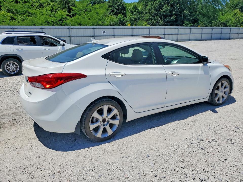 2013 Hyundai Elantra VIN 5NPDH4AE5DH341169 COPART salvage auction — HAIL, Ar - Cert Of Title-Salvage, sold $2,450 on 2026-07-27 (photo 3)