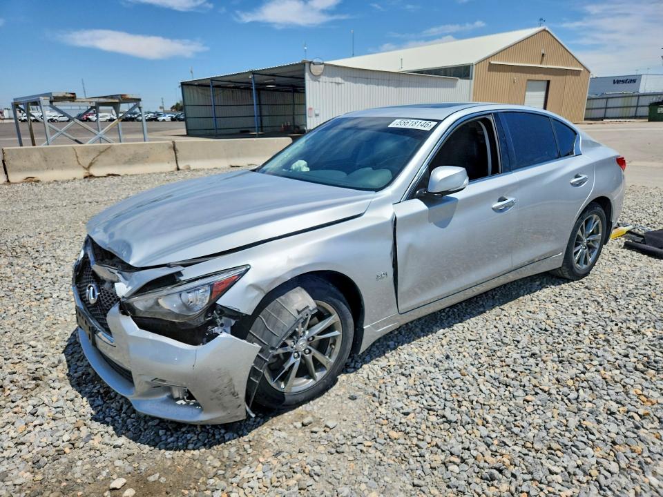 2017 Infiniti Q50 VIN JN1EV7ARXHM837939 COPART salvage auction — FRONT END, Co - Public - Salvage Title, sold $3,050 on 2026-07-16 (photo 1)