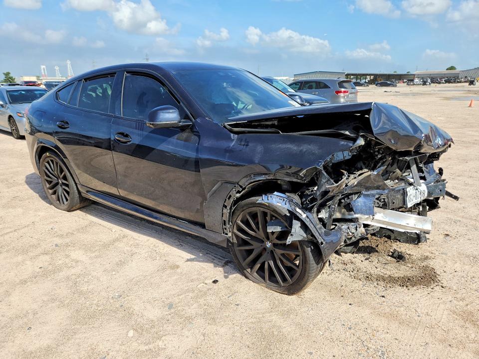 2022 BMW X6 VIN 5UXCY6C01N9L58858 COPART salvage auction — FRONT END, TX - SALVAGE VEHICLE TITLE, sold $400 on 2026-07-21 (photo 4)