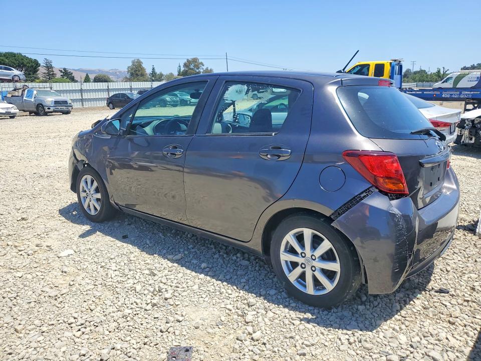 2015 Toyota Yaris VIN VNKKTUD34FA015803 COPART salvage auction — FRONT END, Ca - Salvage Certificate, sold $1,600 on 2026-07-14 (photo 2)