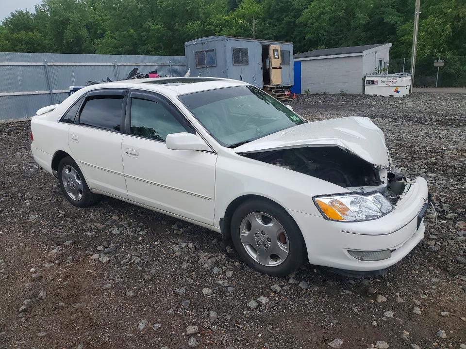 2004 Toyota Avalon VIN 4T1BF28B34U366490 COPART salvage auction — FRONT END, NY - MV-907A SALVAGE CERTIFICATE, sold $450 on 2026-07-09 (photo 4)