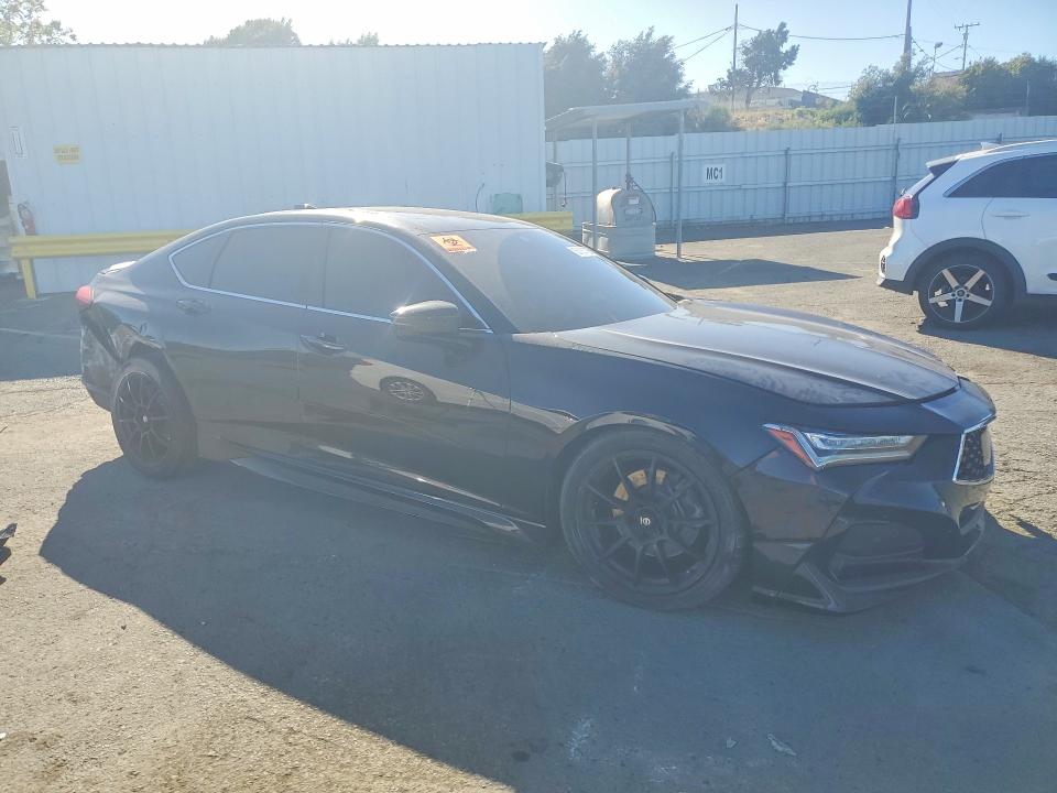 2021 Acura Tlx VIN 19UUB6F69MA000767 COPART salvage auction — FRONT END, Ca - Salvage Certificate, sold $2,900 on 2026-07-24 (photo 4)