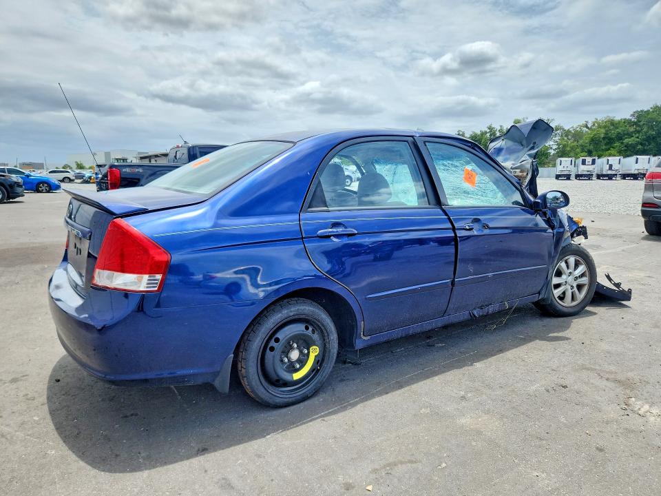 2007 Kia Spectra VIN KNAFE121075445002 COPART salvage auction — FRONT END, Fl - Cert Of Title Slvg Rebuildable, sold $350 on 2026-07-06 (photo 3)