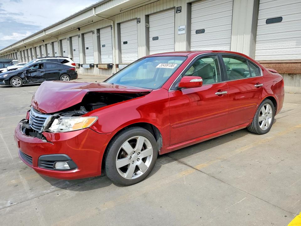 2009 Kia Optima VIN KNAGE224495288887 COPART salvage auction — FRONT END, Ky - Cert Of Title-Salvage, sold $2,300 on 2026-07-27 (photo 1)