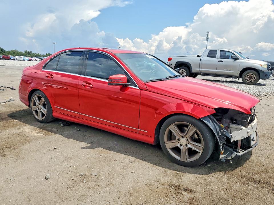 2010 Mercedes-benz C-klasse VIN WDDGF5EBXAR125756 COPART salvage auction — FRONT END, FL - CERT OF TITLE SLVG REBUILDABLE, sold $425 on 2026-07-13 (photo 4)