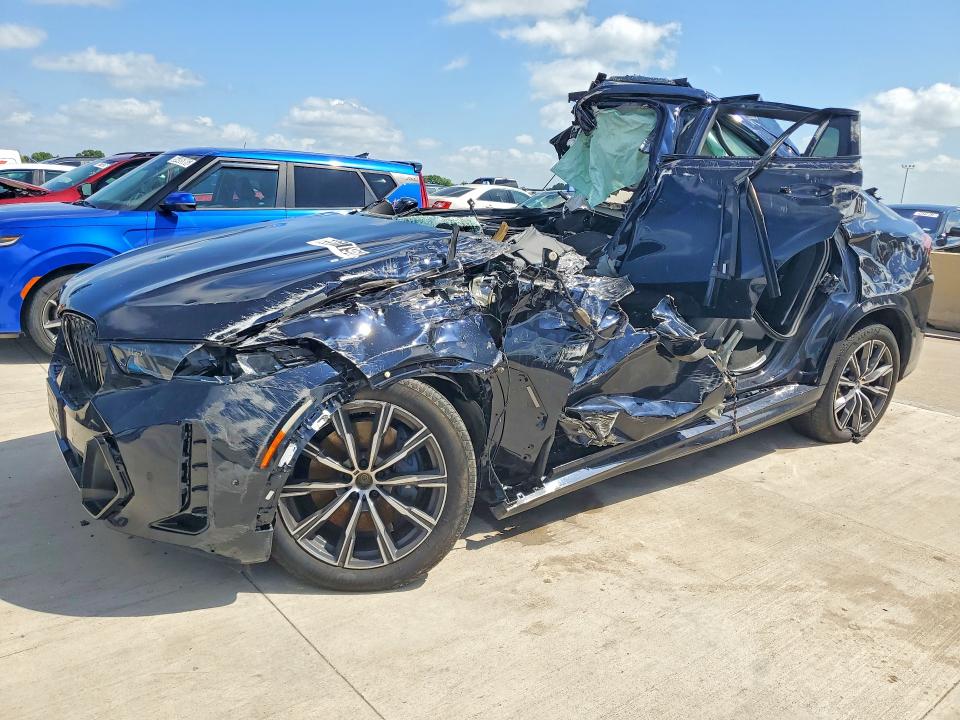 2026 BMW X6 VIN 5UX33EX0XT9369633 COPART salvage auction — ALL OVER, Tx - Nonrepairable Title, sold $7,900 on 2026-07-13 (photo 1)