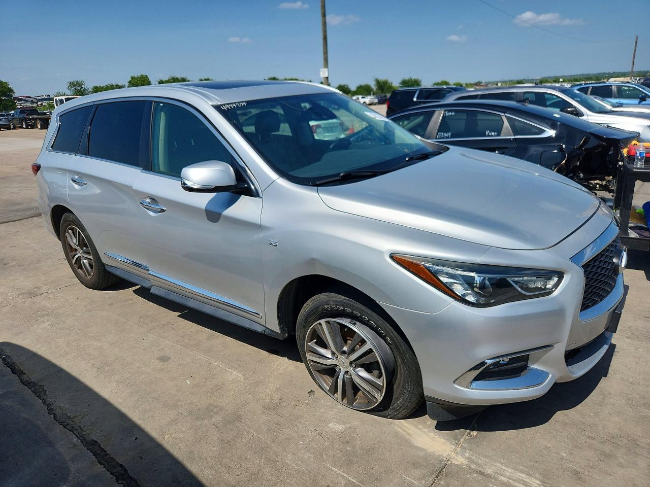 2020 Infiniti QX60 VIN 5N1DL0MM7LC531331 COPART salvage auction — Side, AR - CERTIFICATE OF TITLE, sold $4,400 on 2026-07-09 (photo 4)