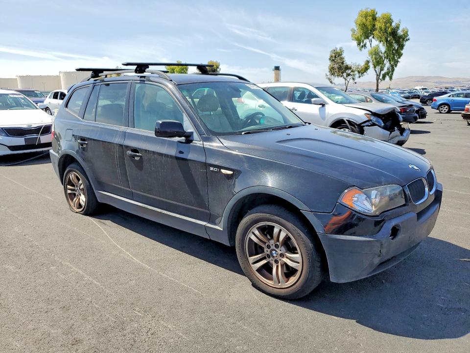 2005 BMW X3 VIN WBXPA93405WD08794 COPART salvage auction — REAR END, CA - SALVAGE CERTIFICATE, sold $275 on 2026-07-20 (photo 4)