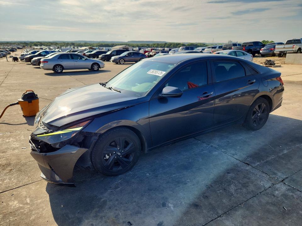 2021 Hyundai Elantra VIN 5NPLM4AG3MH004296 COPART salvage auction — FRONT END, Tx - Salvage Vehicle Title, sold $2,600 on 2026-07-30 (photo 1)