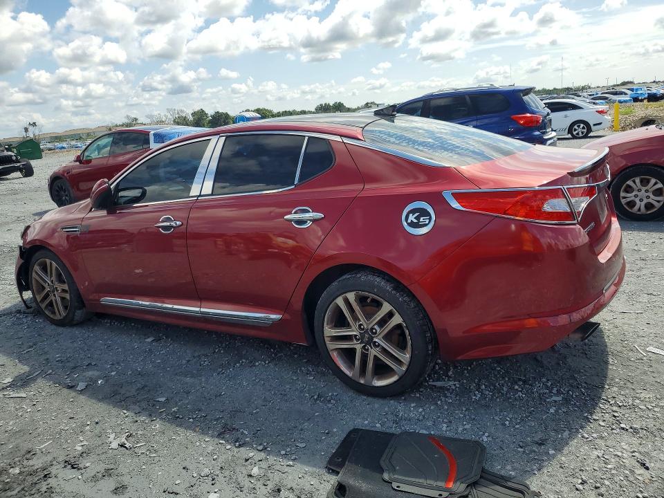 2013 Kia Optima VIN 5XXGR4A67DG123233 COPART salvage auction — FRONT END, Fl - Cert Of Title Slvg Rebuildable, sold $350 on 2026-07-10 (photo 2)