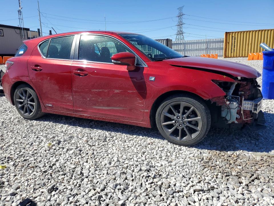 2013 Lexus Ct 200 VIN JTHKD5BH0D2152673 COPART salvage auction — FRONT END, Nv - Salvage Title, sold $2,100 on 2026-07-08 (photo 4)