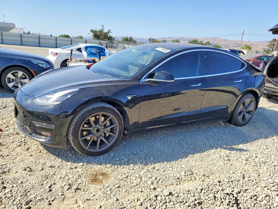 2018 Tesla Model 3 VIN 5YJ3E1EA8JF156408 COPART salvage auction — REAR END, Ca - Salvage Certificate, sold $4,950 on 2026-07-21 (photo 1)