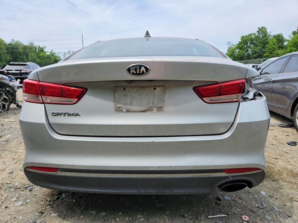 2017 Kia Optima VIN 5XXGT4L39HG173013 COPART salvage auction — VANDALISM, Va - Cert Of Title - Salvage, sold $625 on 2026-07-24 (photo 6)