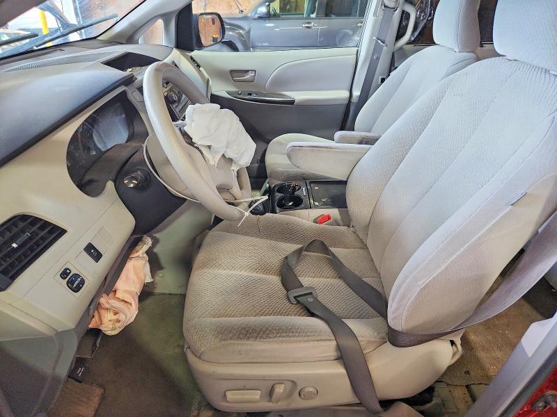 2011 Toyota Sienna VIN 5TDKK3DC6BS018690 COPART salvage auction — FRONT END, Pa - Certificate Of Salvage, sold $700 on 2026-07-09 (photo 7)