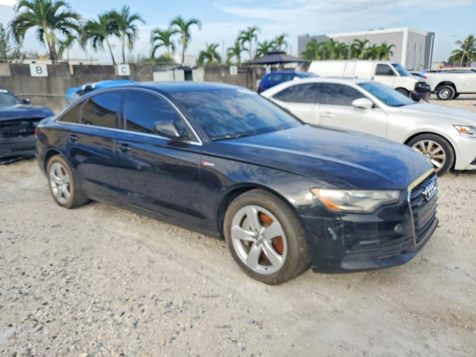 2012 Audi A6 VIN WAUGGAFCXCN156083 COPART salvage auction — SIDE, Fl - Certificate Of Title, sold $350 on 2026-07-10 (photo 4)