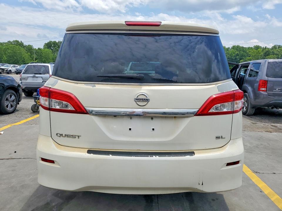 2014 Nissan Quest VIN JN8AE2KP8E9102195 COPART salvage auction — FRONT END, In - Certificate Of Title, sold $475 on 2026-07-09 (photo 6)