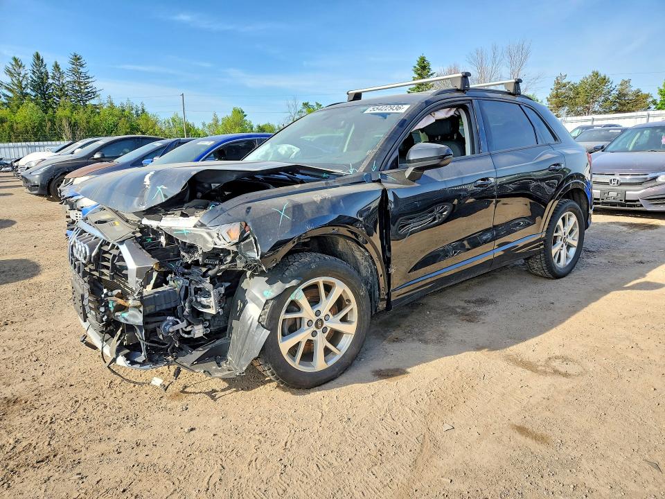 2022 Audi Q3 VIN WA1AECF33N1009781 COPART salvage auction — FRONT END, ON - PERMIT SALVAGE, sold $275 on 2026-07-23 (photo 1)