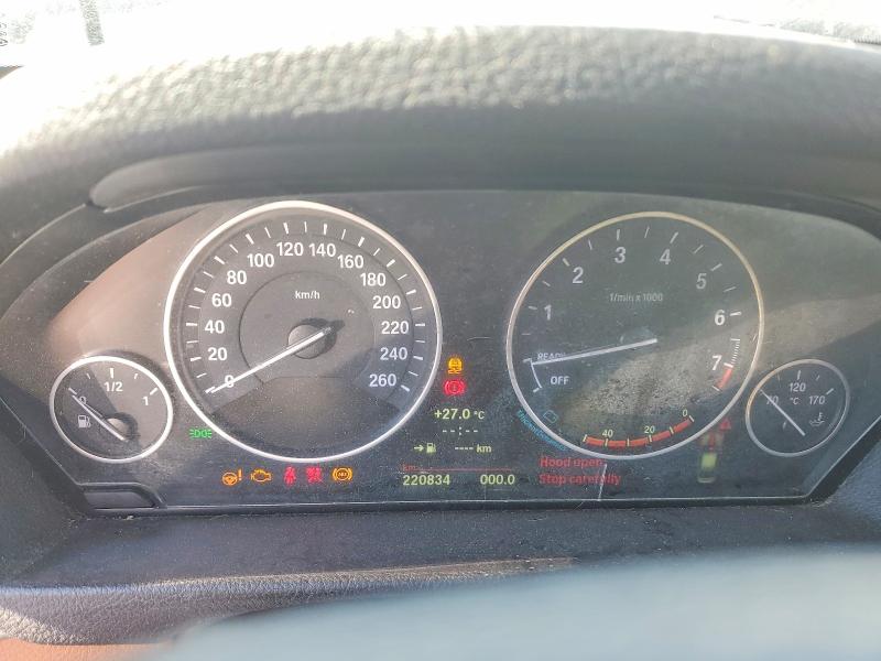2014 BMW 3er VIN WBA3B3G52ENR85113 COPART salvage auction — FRONT END, On - Permit Salvage, sold $250 on 2026-08-20 (photo 9)