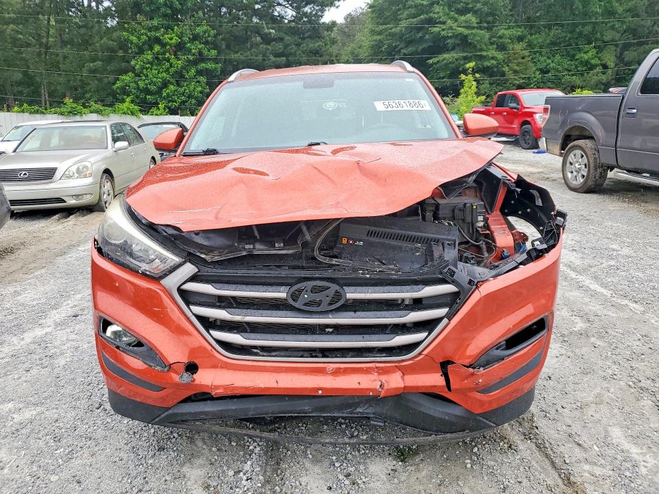 2016 Hyundai Tucson VIN KM8J33A45GU154538 COPART salvage auction — FRONT END, Ga - Cert Of Title-Salvage, sold $2,350 on 2026-07-13 (photo 5)